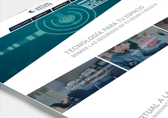 Diseño pagina web www.virtualaccess.com.co (2016)